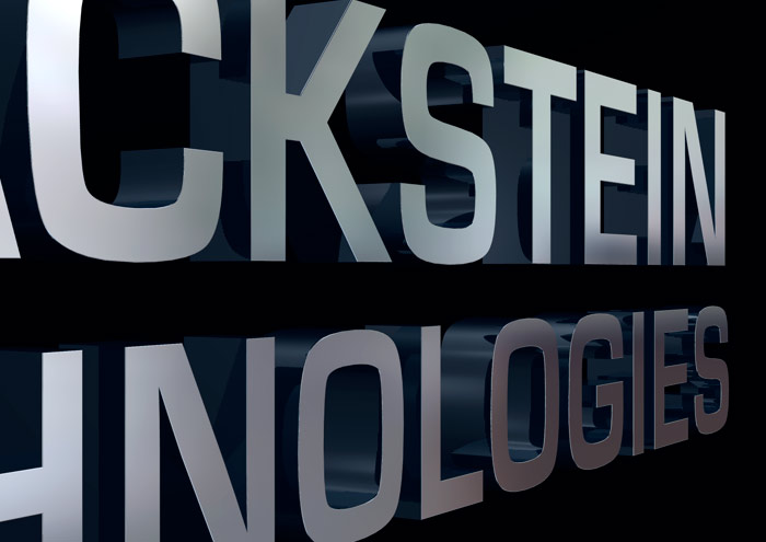 3D metallic lettering logo design and animation