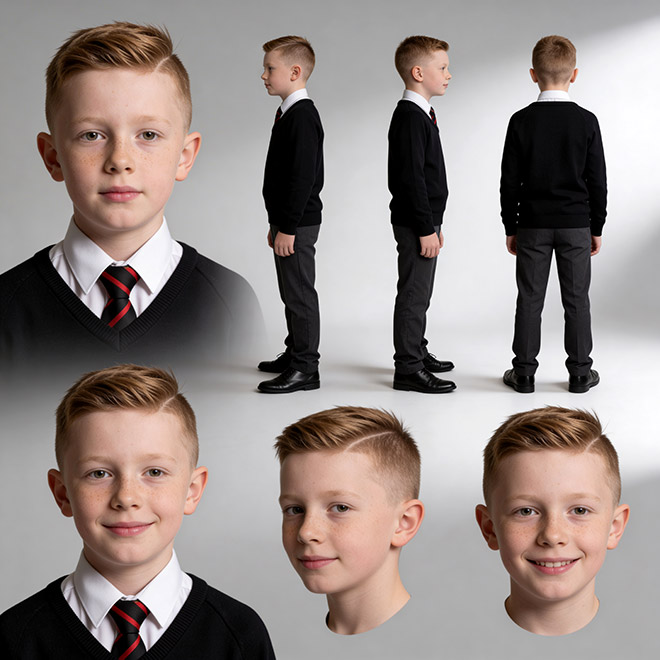 schoolboy AI character